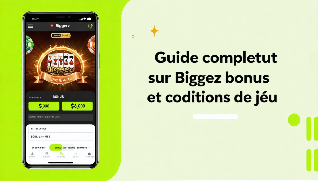 Guide complet sur Biggerz bonus et conditions de jeu