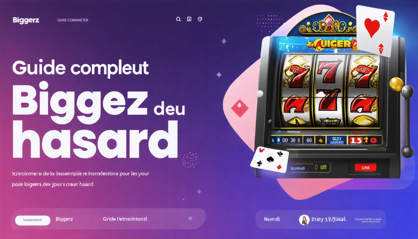 Guide complet Biggerz inscription pour jeux de hasard